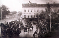 Entry of Serbian army regulars in Becej, November 15, 1918.